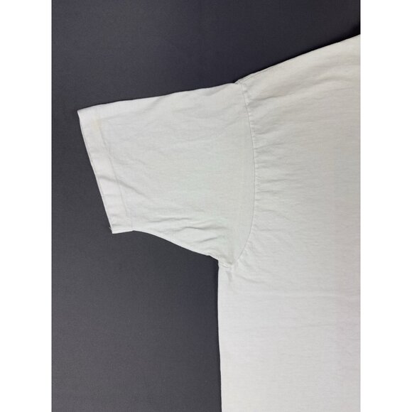 Vintage 1990 Levis Levi Strauss Denim Promo Sit On It White Shirt Rare XL Fit T - Picture 13 of 16